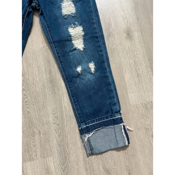 AJ Armani Jeans Woman Distressed Straight Leg Jeans Sz 26 - Picture 2 of 10